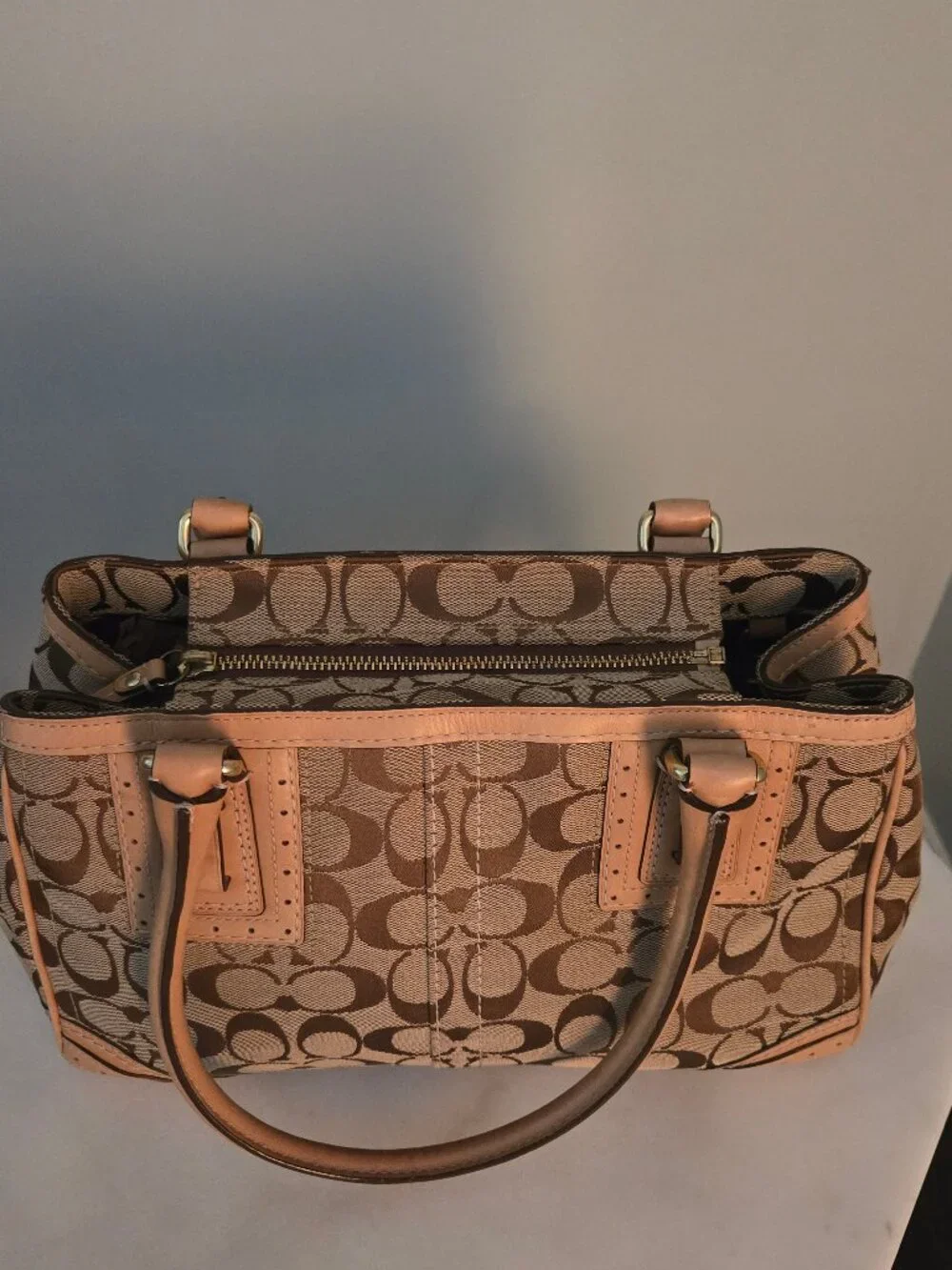 Coach Signature Canvas with Leather Trim - Picture 3 of 7